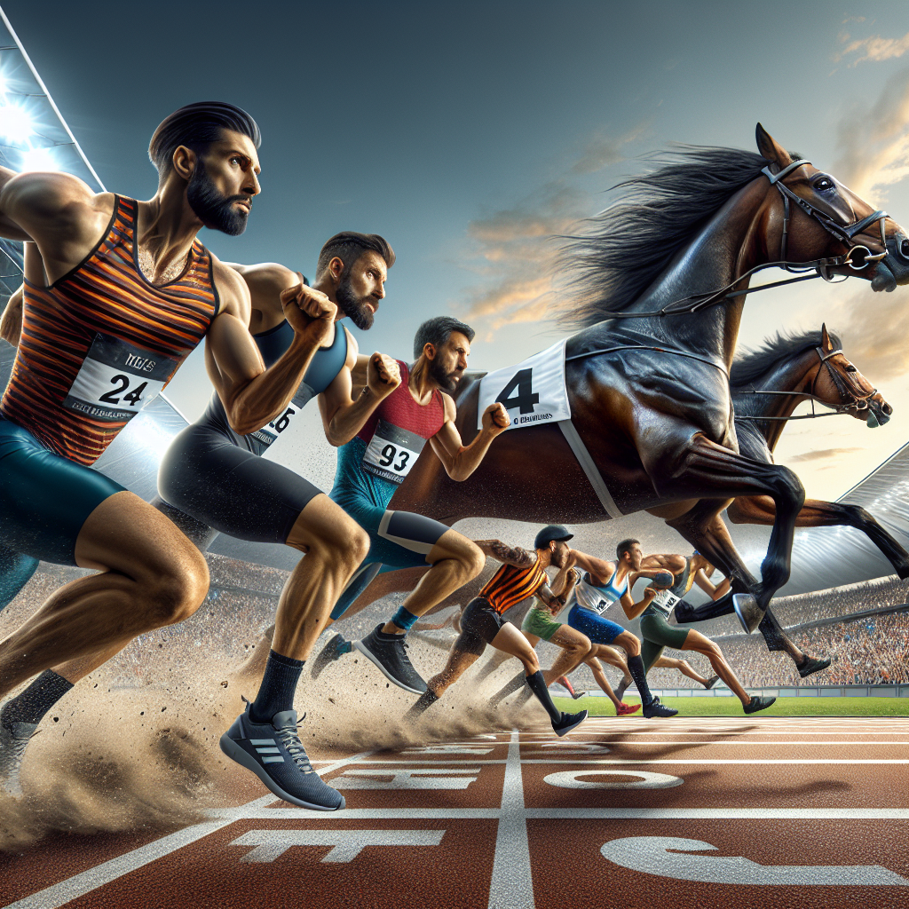 50 Pria Ini Yakin Bisa Kalahkan Kuda Lari 100 Meter